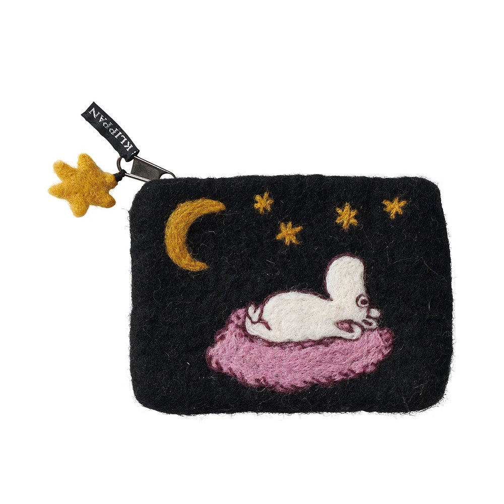 klippan felted wool purse moomin dreaming