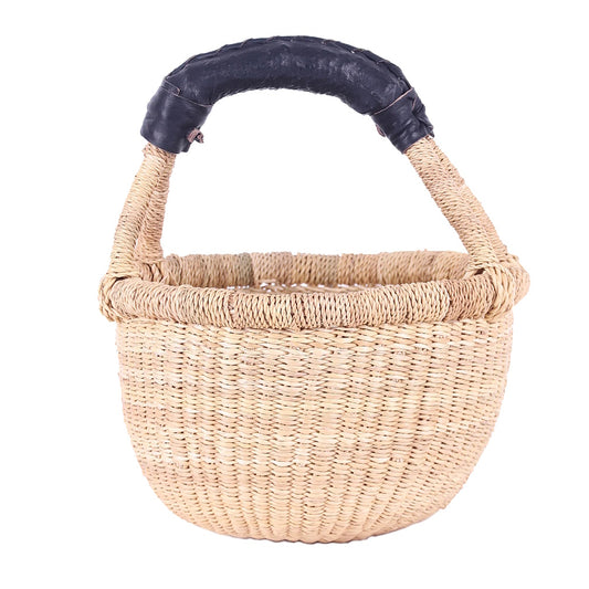plain woven mini market basket