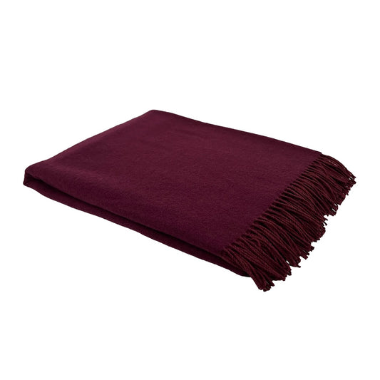 mcnutt oxblood merino throw