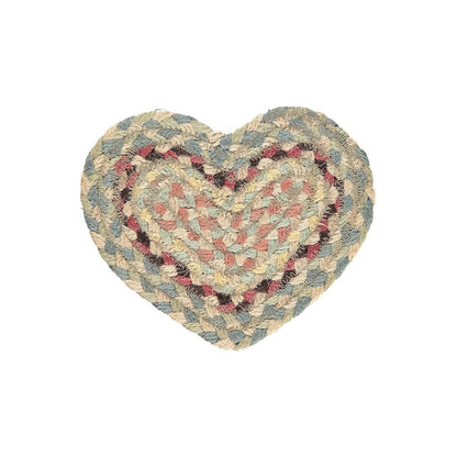 heart coaster jute pampas