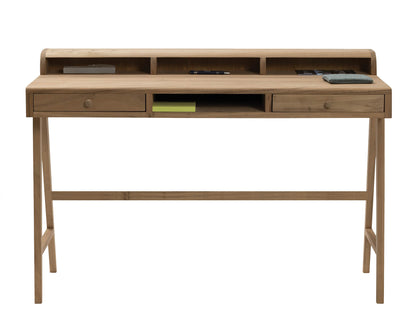 pelican desk natural hardwood