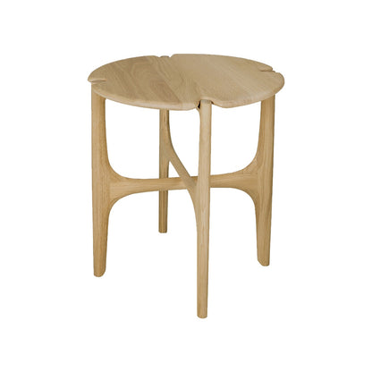 Ethnicraft pi round side table in oiled oak