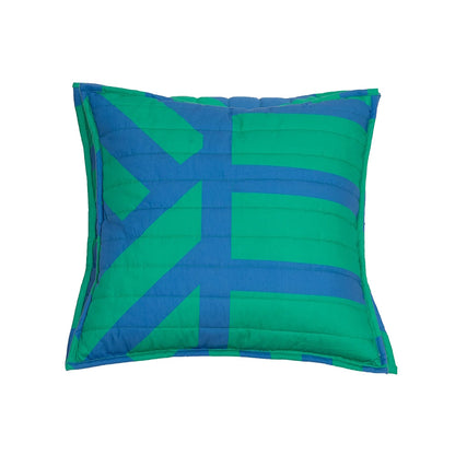 irregular sleep pattern quilted cushion cover kelly