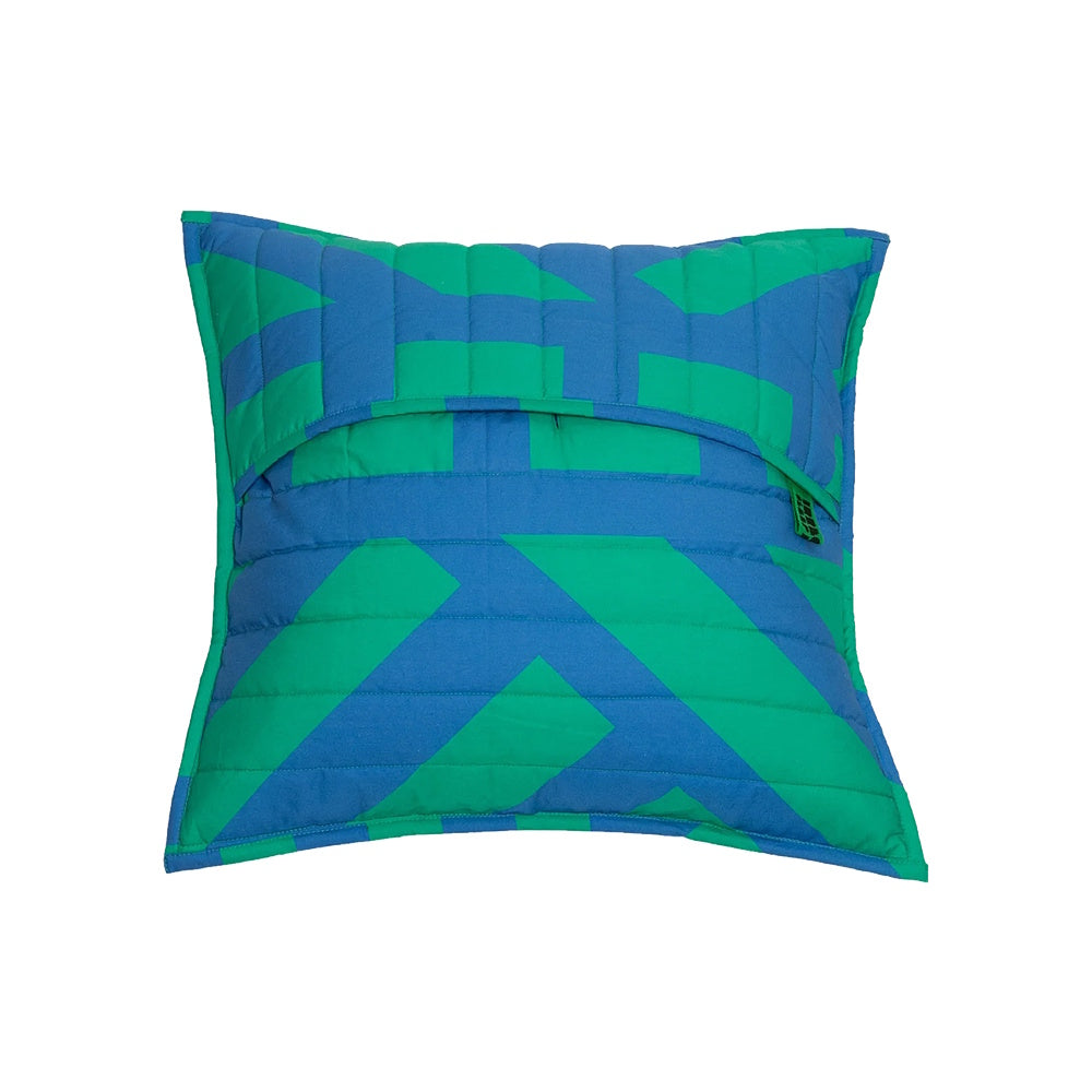 irregular sleep pattern quilted cushion cover kelly