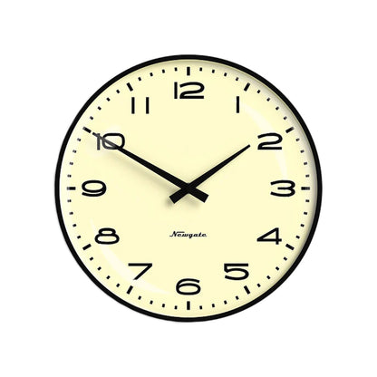 radio city wall clock black