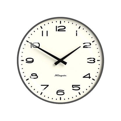 radio city wall clock blizzard grey