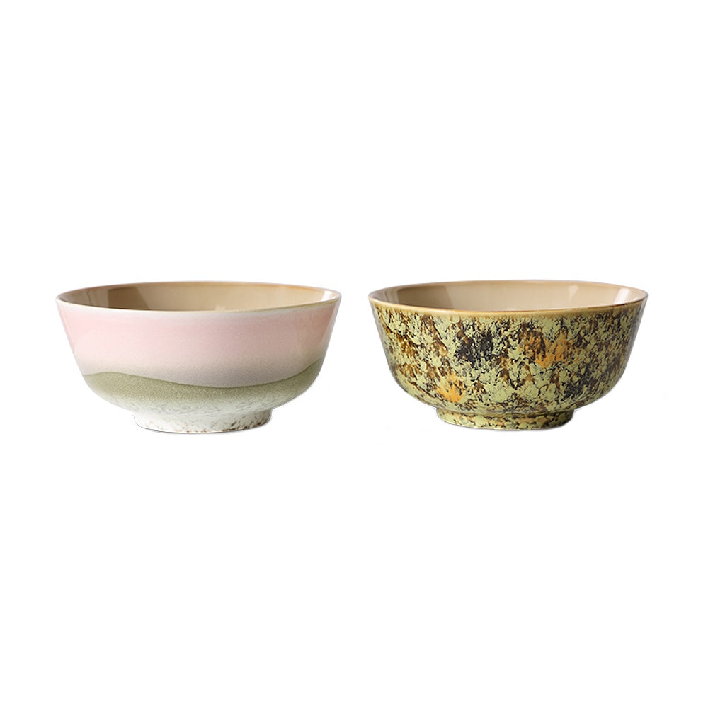 hk living 70s ceramic ramen bowls
