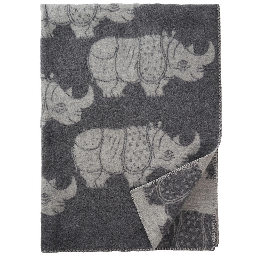 klippan rhino blanket grey