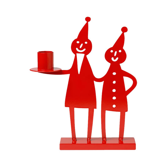 santa couple candle holder bengt & lotta