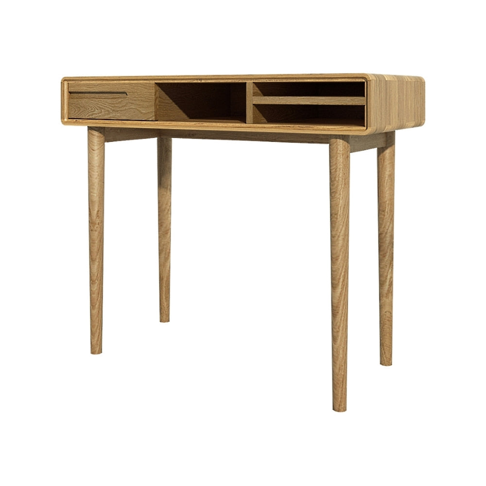 skara small computer desk oak