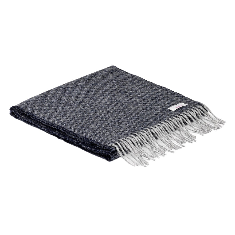 merino wool scarf charcoal