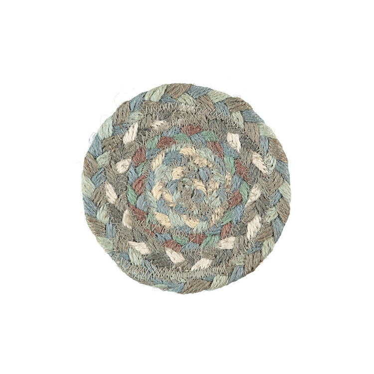 set of 6 jute coasters seaspray