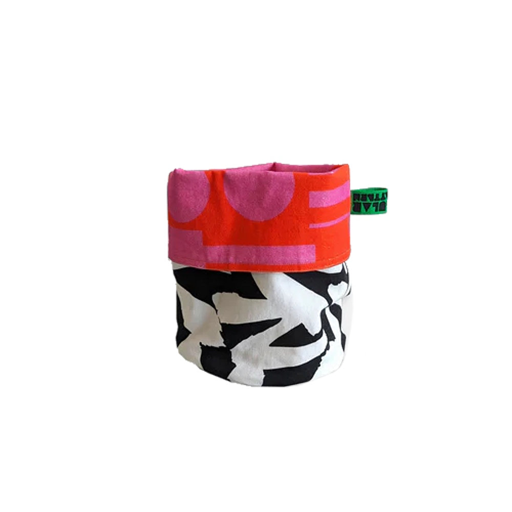 canvas storage bag in hot pink