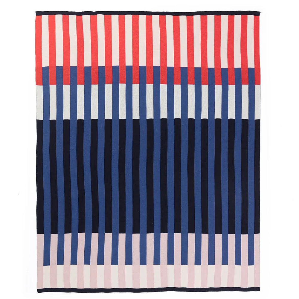 sophie home cotton throw navy