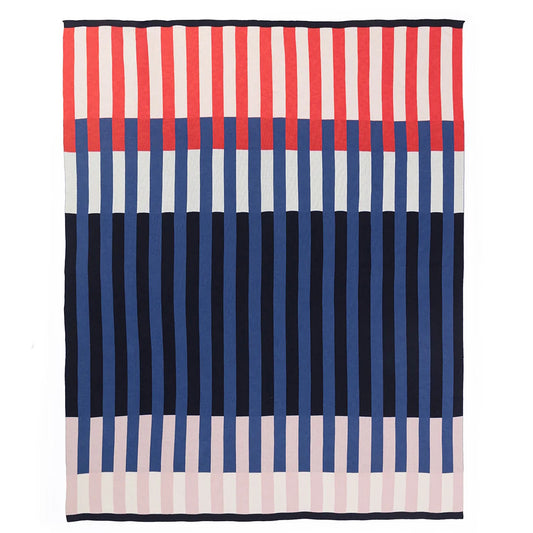 sophie home cotton throw navy