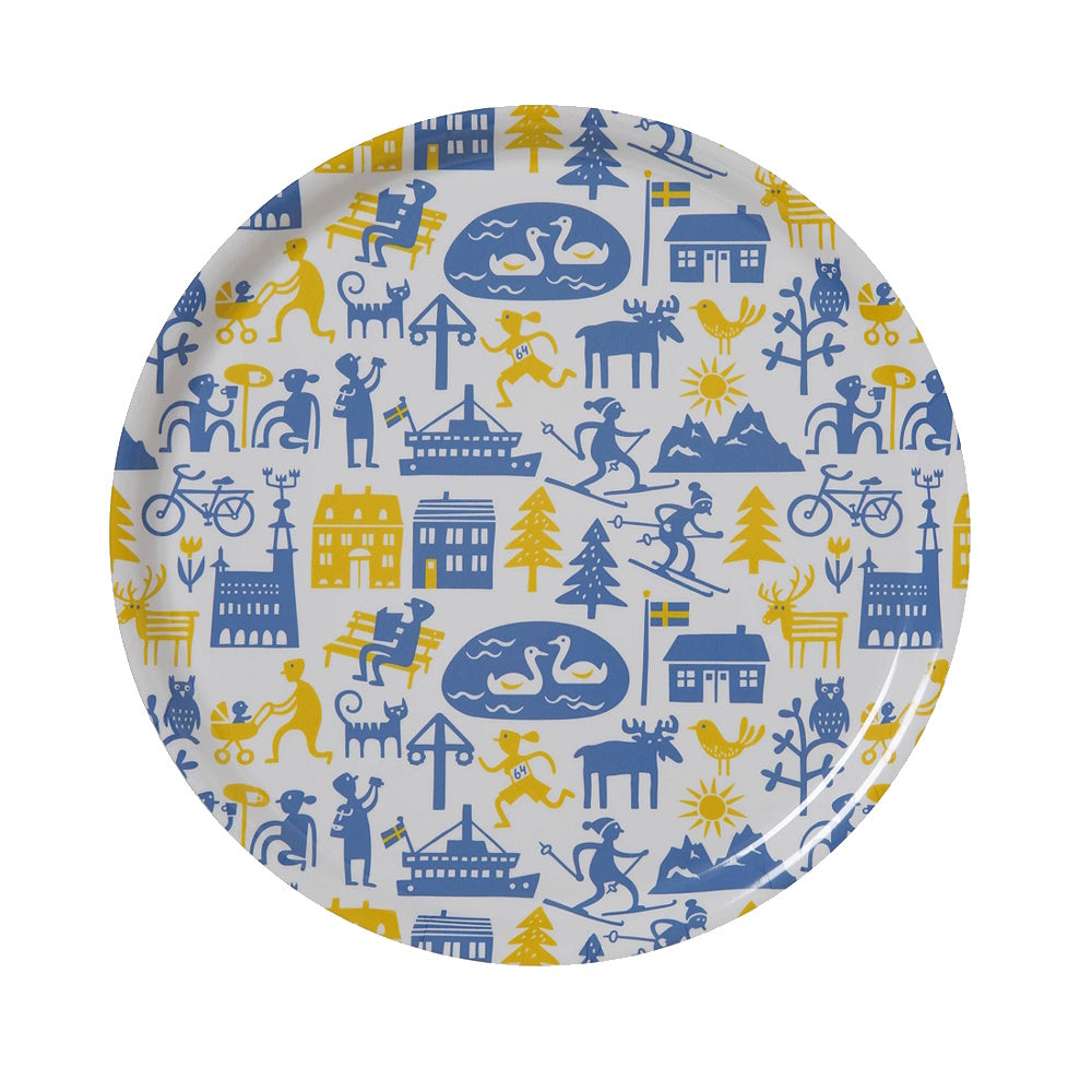 bengt & lotta round tray 31cm sweden