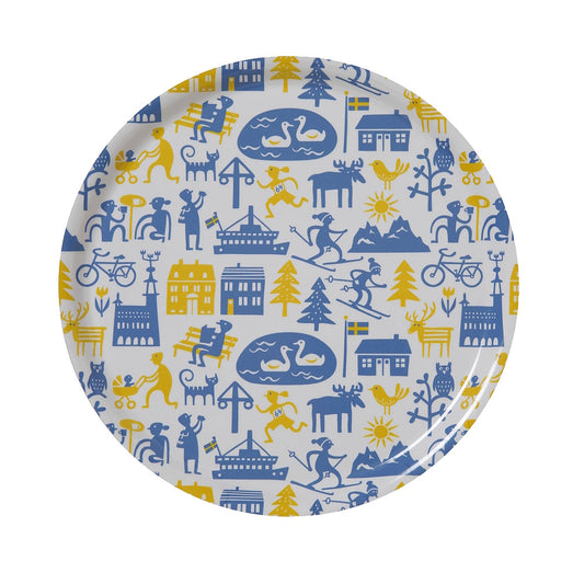 bengt & lotta round tray 31cm sweden