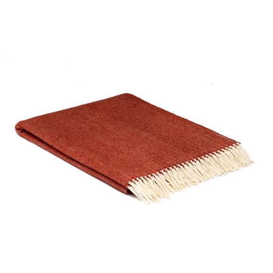 Merino Wool Throw - Tabasco