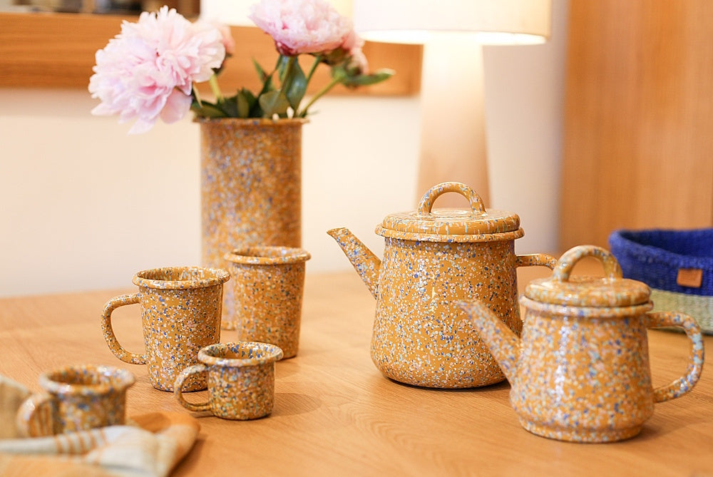 studio one x kapka tea pots enameled steel