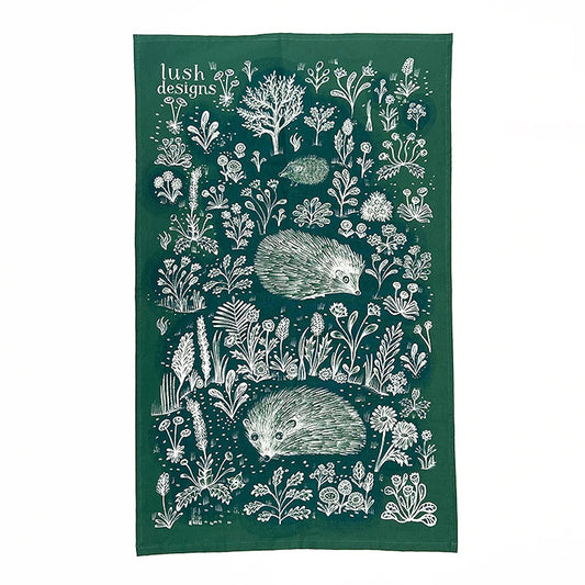 hedgehog tea towel