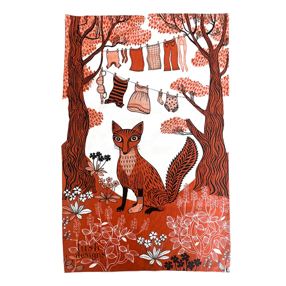 lush designs tea towel laundry day