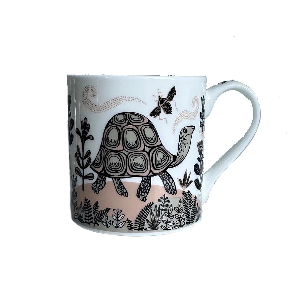 Lush Designs bone china mug tortoise