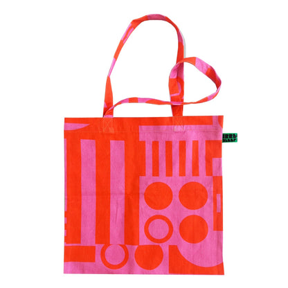 irregular sleep pattern paradox tote bag hot pink