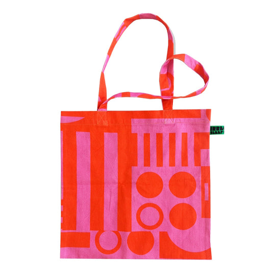 irregular sleep pattern paradox tote bag hot pink