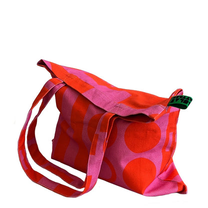 irregular sleep pattern paradox tote bag hot pink