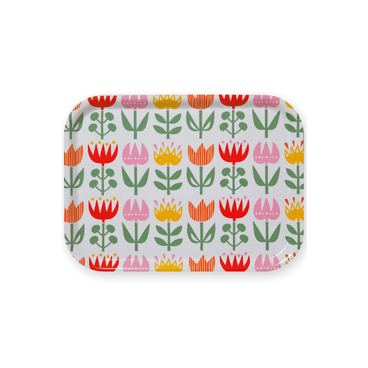 small tray tulip red