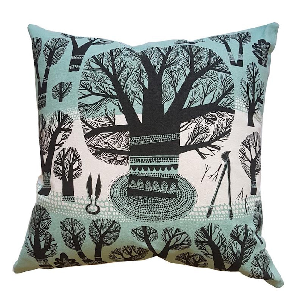 winter trees cushion